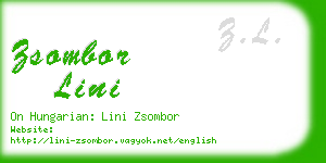 zsombor lini business card